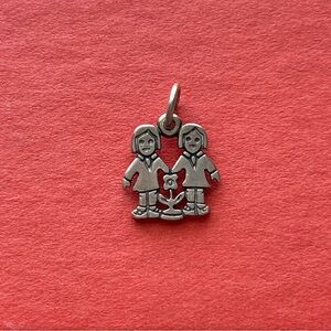 Retired James Avery Two Girls Charm